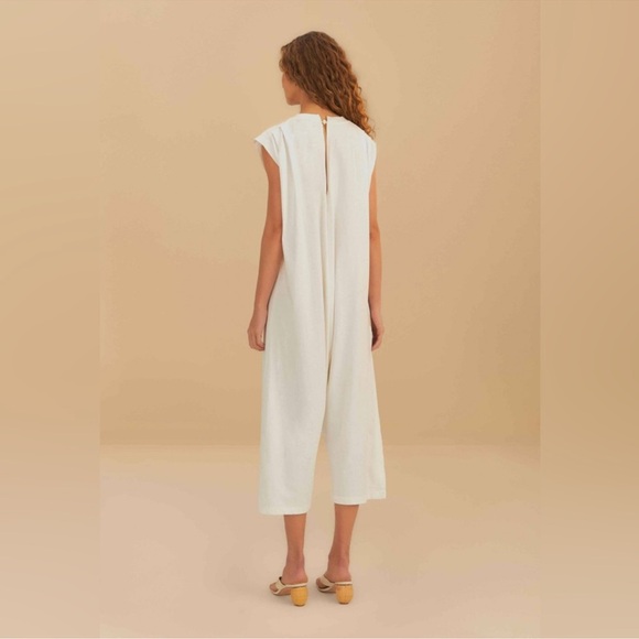 Farm Rio Off-White Rio Sleeveless Jumpsuit - Picture 8 of 9